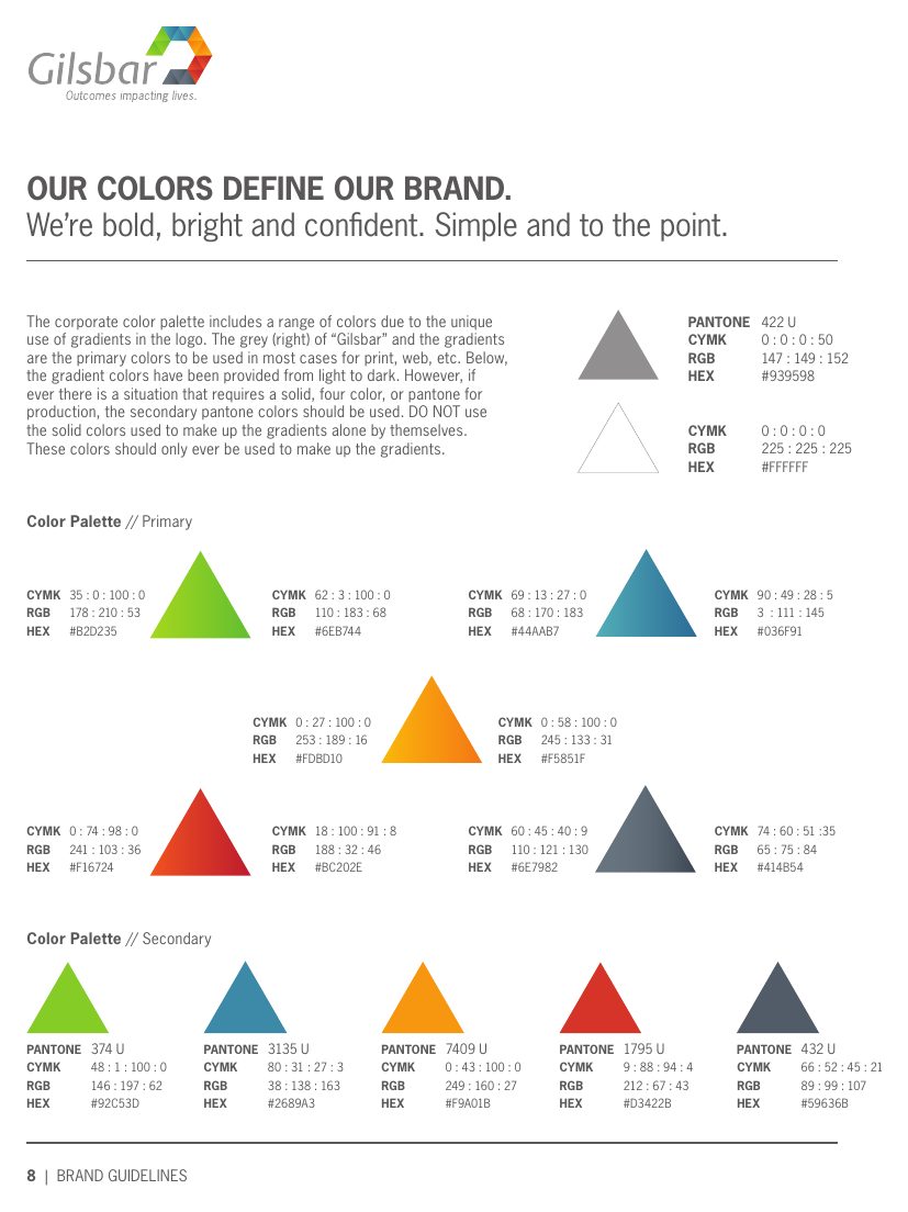 Gilsbar color system page